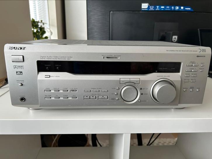 Sony STR DE445 Receiver zilver, Audio, Tv en Foto, Versterkers en Receivers, Gebruikt, 60 tot 120 watt, Sony, Ophalen