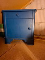 Blauw kastje met lade, Antiek en Kunst, Ophalen