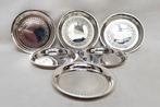 Borrelonderzetters - zilver., Antiek en Kunst, Ophalen of Verzenden, Zilver