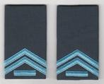 Set rang Korporaal 1e kl KLu, Kon Luchtmacht (grijsblauw), Ophalen of Verzenden, Luchtmacht, Nederland, Embleem of Badge