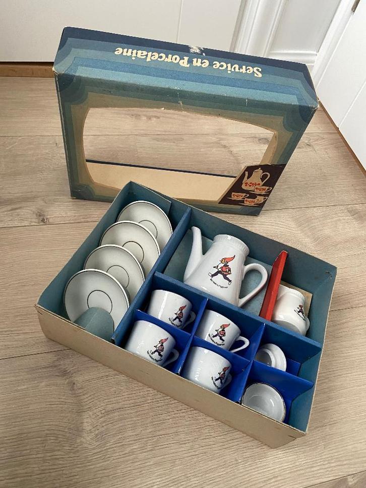 Kinderservies Van Nelle Piggelmee porselein incl. doos, Antiek en Kunst, Antiek | Servies compleet, Ophalen of Verzenden