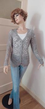Mooi zachtgrijs kanten Rosemunde vestje mt M, Kleding | Dames, Truien en Vesten, Maat 38/40 (M), Ophalen of Verzenden, Zo goed als nieuw