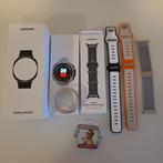 Samsung Galaxy Watch 8 Classic 46 mm + straps and case, Zwart, Ophalen of Verzenden, Zo goed als nieuw, Waterdicht