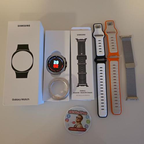 Samsung Galaxy Watch 8 Classic 46 mm + straps and case, Sieraden, Tassen en Uiterlijk, Smartwatches, Zo goed als nieuw, Android