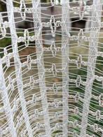 Vintage vitrage gordijnen geplooid met haakjes (N61), Huis en Inrichting, Stoffering | Gordijnen en Lamellen, Ophalen of Verzenden