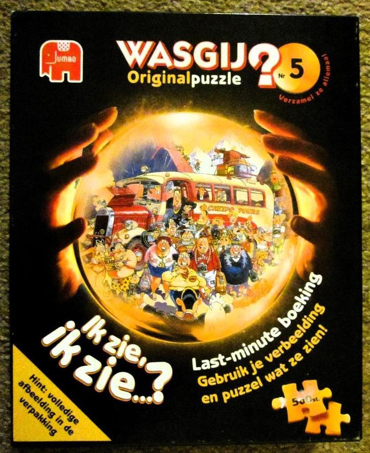 WasGij? Original puzzel - #5 (nr 17226): Last-minute boeking, Hobby en Vrije tijd, Denksport en Puzzels, Zo goed als nieuw, Legpuzzel