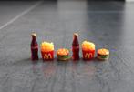 Setje hamburger friet cola miniatuur nieuw 1:6 barbie blythe, Ophalen of Verzenden, Nieuw, Decoratie