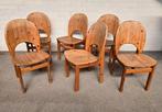 vintage stoelen, grenen, Glostrup, Deens design, Ophalen, Gebruikt, Bruin