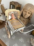 Antiek doucet ( kathe kruse ) blikken poppenwagentje, Verzenden