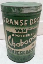 Chabonat apotheker vintage blik franse drop geneeskrachtig, Verzamelen, Blikken, Ophalen, Gebruikt, Overige