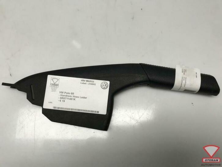 vw polo 6r handrem hoes leder leer 6r0711461k, Auto-onderdelen, Interieur en Bekleding, Volkswagen, Gebruikt, Ophalen of Verzenden