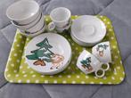Nieuw Kerst Kinderservies met Dienblad - Mini, Keramiek, Nieuw, Ophalen of Verzenden, Overige stijlen