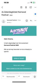 Karnavalfestival tickets, Tickets en Kaartjes, Drie personen of meer