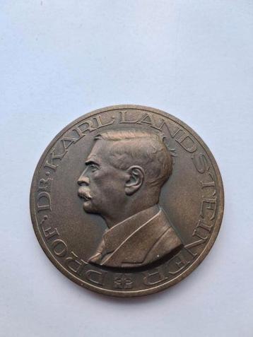 Bronzen penning landsteiner beschikbaar voor biedingen