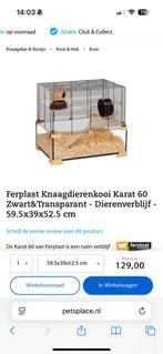 Knaagdierenkooi zwart, Dieren en Toebehoren, Kooi, Zo goed als nieuw, 75 tot 110 cm, Ophalen