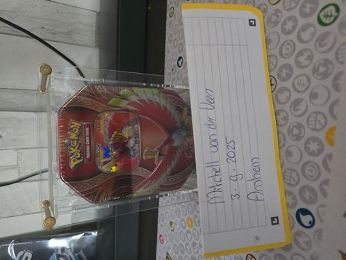 Mysterious Powers Tins: Ho-Oh GX Tin Sealed met Acryl, Hobby en Vrije tijd, Verzamelkaartspellen | Pokémon, Nieuw, Ophalen
