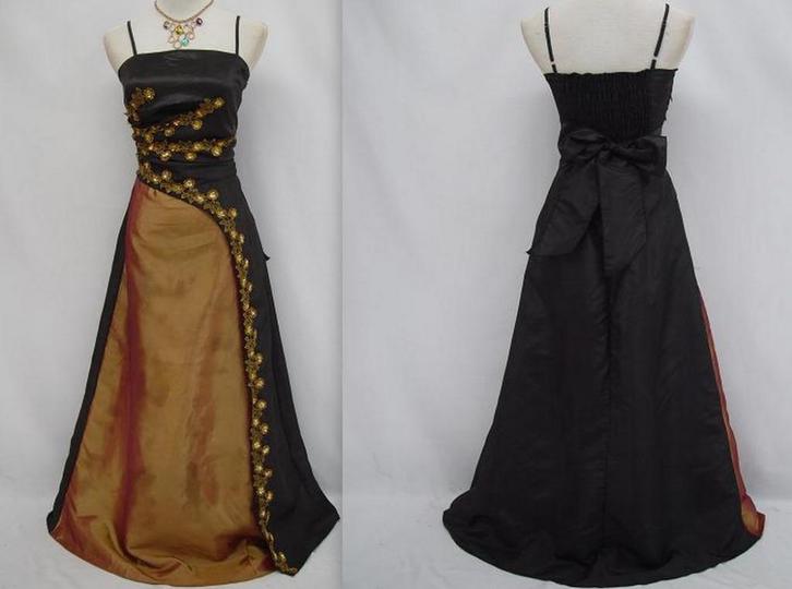 nieuwe galajurk maat 38-40 zwart/goud, Kleding | Dames, Gelegenheidskleding, Nieuw, Galajurk, Maat 38/40 (M), Zwart, Ophalen of Verzenden