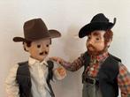 2 cowboypoppen decoratief 54 cm hoog, Ophalen, Zo goed als nieuw, Pop