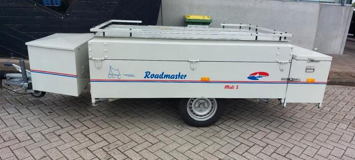 Grote metalen bagagewagen vakantie aanhangwagen, Auto diversen, Aanhangers en Bagagewagens, Gebruikt, Ophalen