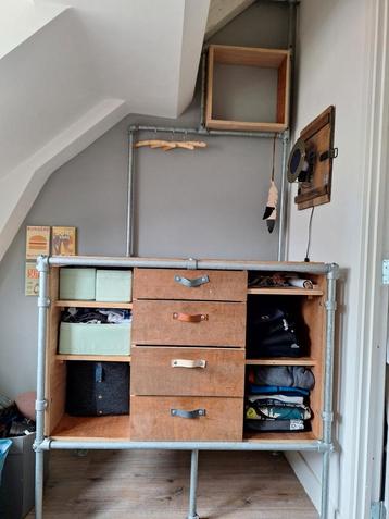 Commode steigerbuis/ hout 110cm hoog (aanpasbaar)  beschikbaar voor biedingen