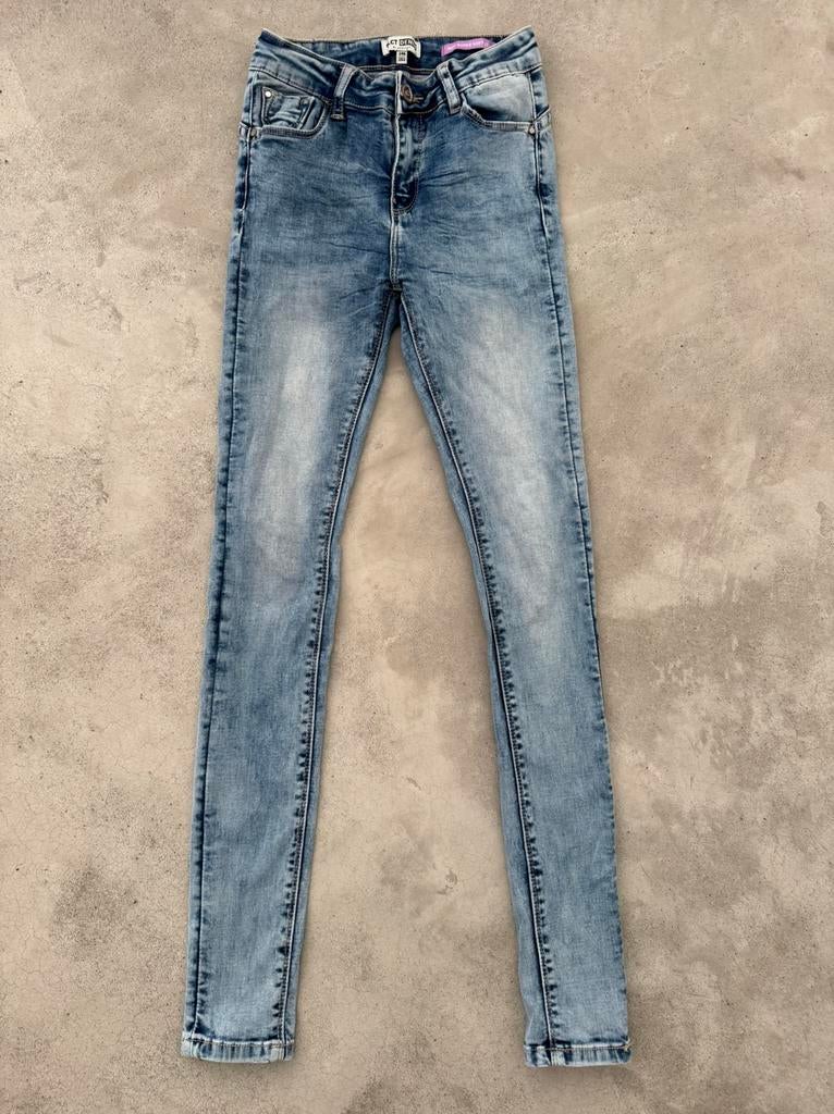 Skinny spijkerbroek blauw Coolcat voor smal meisje 152, Kleding | Heren, Spijkerbroeken en Jeans, Ophalen of Verzenden, Zo goed als nieuw