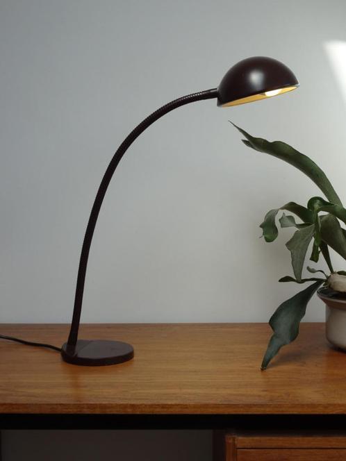 Mooie industriële zwanenhals bureaulamp, Huis en Inrichting, Lampen | Tafellampen, Gebruikt, Minder dan 50 cm, Ophalen of Verzenden