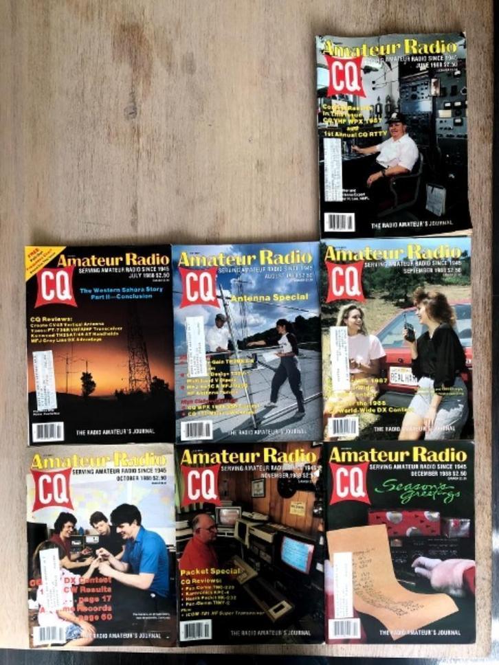 7 maandbladen van amateur radio CQ, Verzamelen, Tijdschriften, Kranten en Knipsels, Tijdschrift, 1980 tot heden, Ophalen