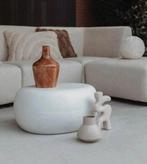 VTwonen Salontafel Pebble Wit 65x31x49 — NIEUW, Ophalen, 50 tot 100 cm, Nieuw, 50 tot 100 cm