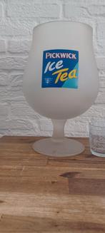 Supergroot Pickwick ice tea glas., Verzamelen, Frisdrankglas, Gebruikt, Ophalen of Verzenden