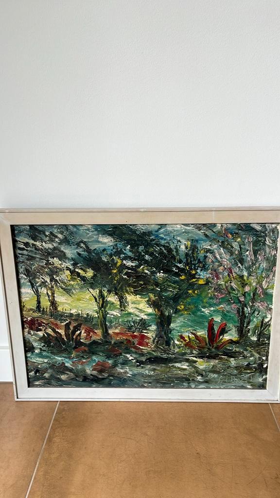 Schilderij van Ad Selhorst (1916-1987), Antiek en Kunst, Kunst | Schilderijen | Abstract, Ophalen