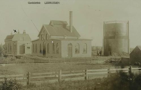 Gezocht: Fotokaart (Ansichtkaart) Gasfabriek Leimuiden, Verzamelen, Ansichtkaarten | Nederland, Zuid-Holland, Voor 1920, Ophalen of Verzenden