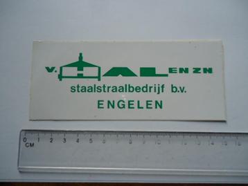sticker oud Engelen V HAL staalstraal retro bv vintage beschikbaar voor biedingen
