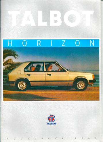 Folder Talbot Horizon 1981 beschikbaar voor biedingen