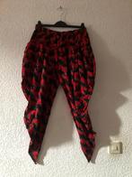 Maat L - katoenen HAREM BROEK - zwart / rood geprint, Maat 42/44 (L), Ophalen of Verzenden, Zo goed als nieuw, Lang