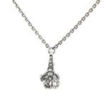 Trollbeads verwisselbaar collier 100 cm + herfstbloemhanger, Met hanger, Nieuw, Ophalen of Verzenden, Zilver