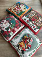 Kerst kussens vintage 4 stuks, Huis en Inrichting, Woonaccessoires | Kussens, Ophalen of Verzenden, Gebruikt
