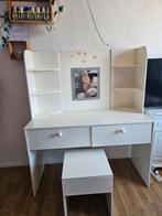 Mooie grote kaptafel met krukje, Ophalen, Gebruikt, 100 tot 150 cm, 100 tot 150 cm