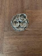 Servetringhouders met opbergschaal - Nikkel, Ophalen of Verzenden, Zo goed als nieuw, Overige materialen, Los bestek