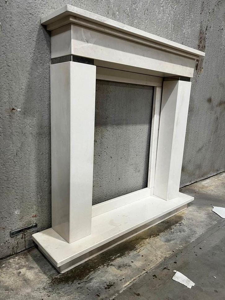 Schouw voor haard van natuursteen, Huis en Inrichting, Woonaccessoires | Overige, Zo goed als nieuw, Ophalen