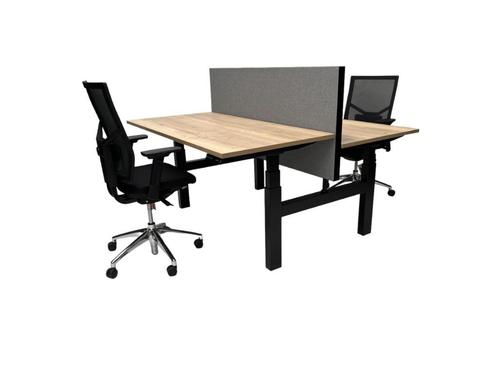 Edition duo zit sta bureau elektrisch verstelbaar (120X80), Huis en Inrichting, Bureaus, Nieuw, Elektrisch, In hoogte verstelbaar