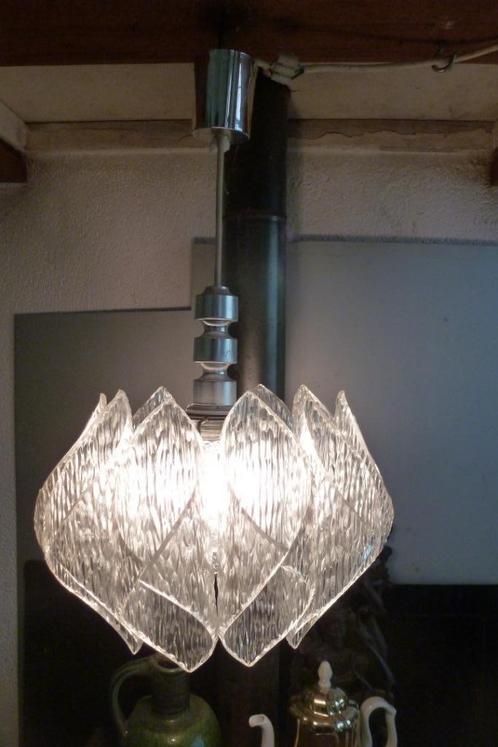 MARBACH,HANGLAMP,SIXTIES,ZEVENTIES,MID-CENTURY,VINTAGE, Huis en Inrichting, Lampen | Hanglampen, Gebruikt, Minder dan 50 cm, Glas