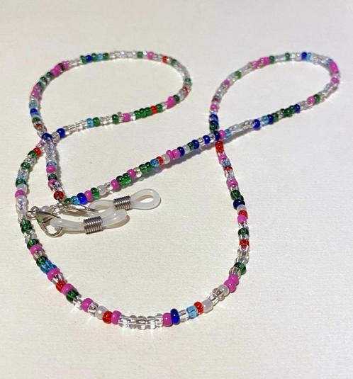 leuke brilketting / brillenkoord 2 mm kraaltjes lengte 70 cm, Sieraden, Tassen en Uiterlijk, Zonnebrillen en Brillen | Dames, Nieuw