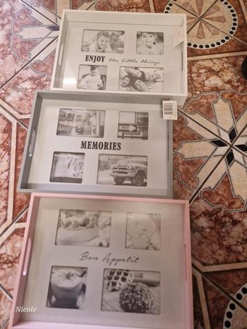 Dienblad waarin je foto'skan zetten beschikbaar voor biedingen