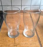 2 IKEA beer glasses 0.5L - model LODRÄT, Ophalen, Zo goed als nieuw, Bierglas