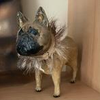Papier-maché Franse Bulldog Beeldje, Antiek en Kunst, Ophalen of Verzenden