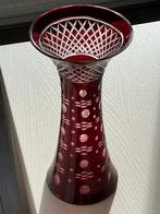 Vintage kristalglazen vaas, Ophalen of Verzenden