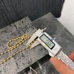 18k gouden ketting kralenketting balletjes schakel, Sieraden, Tassen en Uiterlijk, Kettingen, Ophalen of Verzenden, Nieuw, Goud
