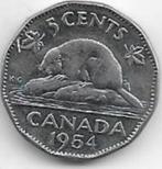 5  cent  1954  Canada. km. 50, Postzegels en Munten, Munten | Amerika, Ophalen of Verzenden, Losse munt, Noord-Amerika