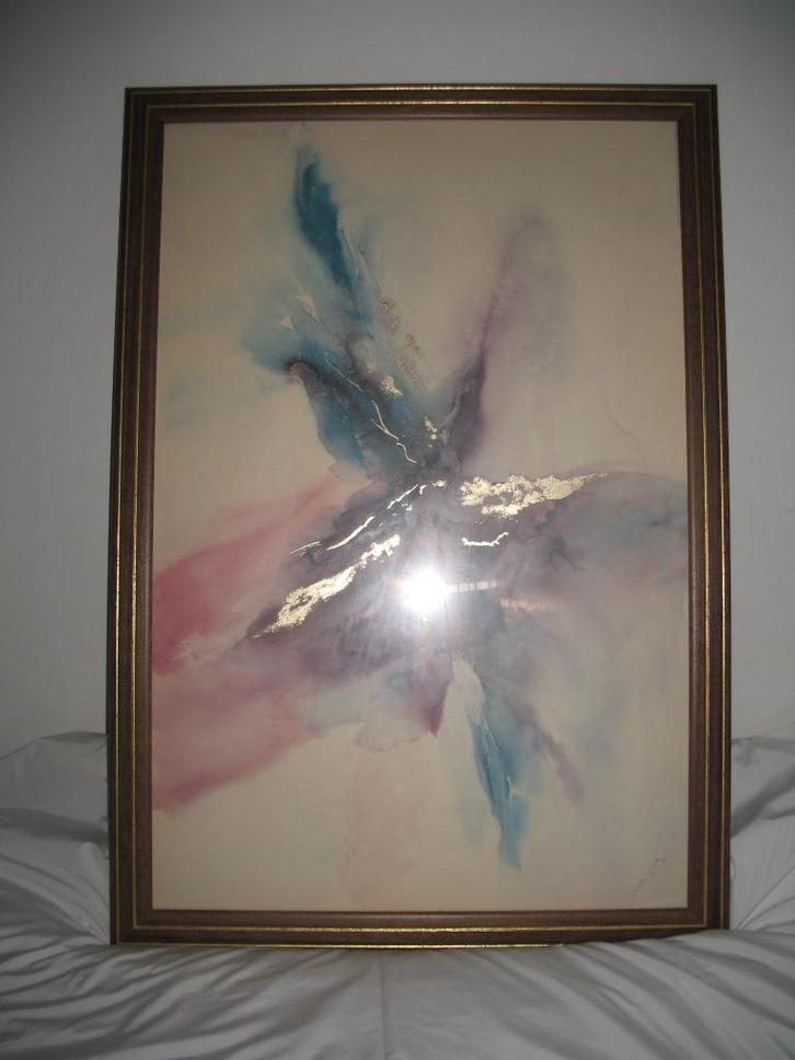 Deirdre Heller Original Abstract Print Vintage, Antiek en Kunst, Kunst | Schilderijen | Abstract, Ophalen
