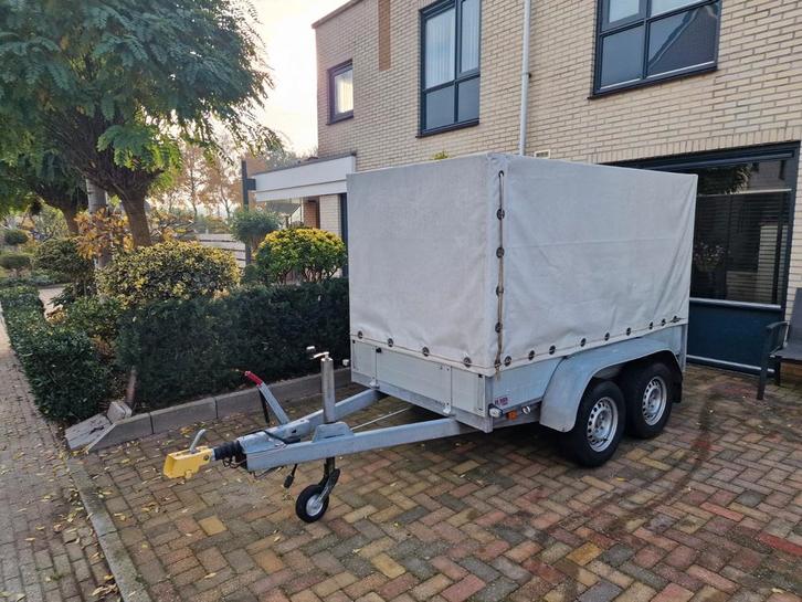 Anssems Geremde Tandemasser Huif Aanhanger, Auto diversen, Aanhangers en Bagagewagens, Ophalen